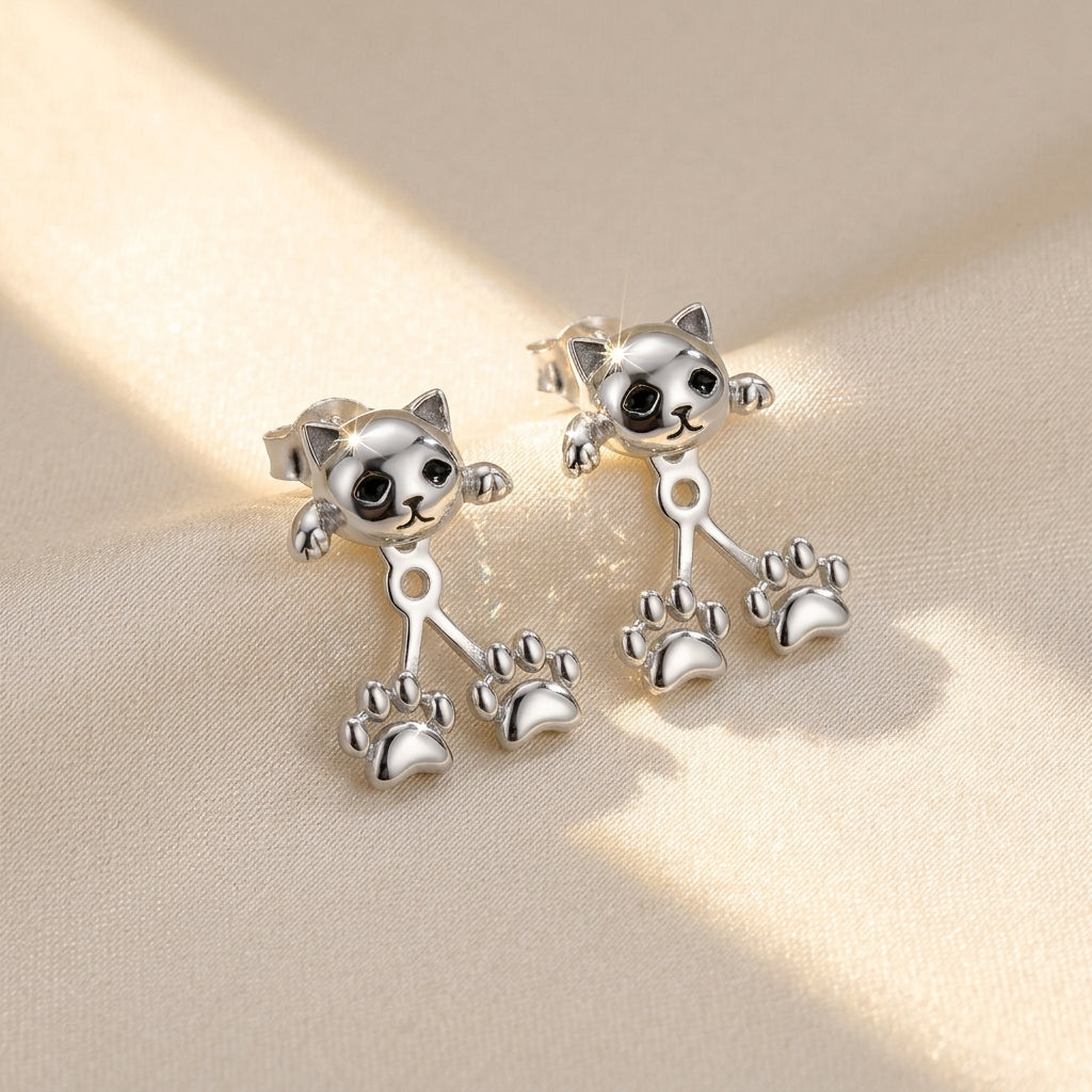 Quinsee | S925 Cat Earrings