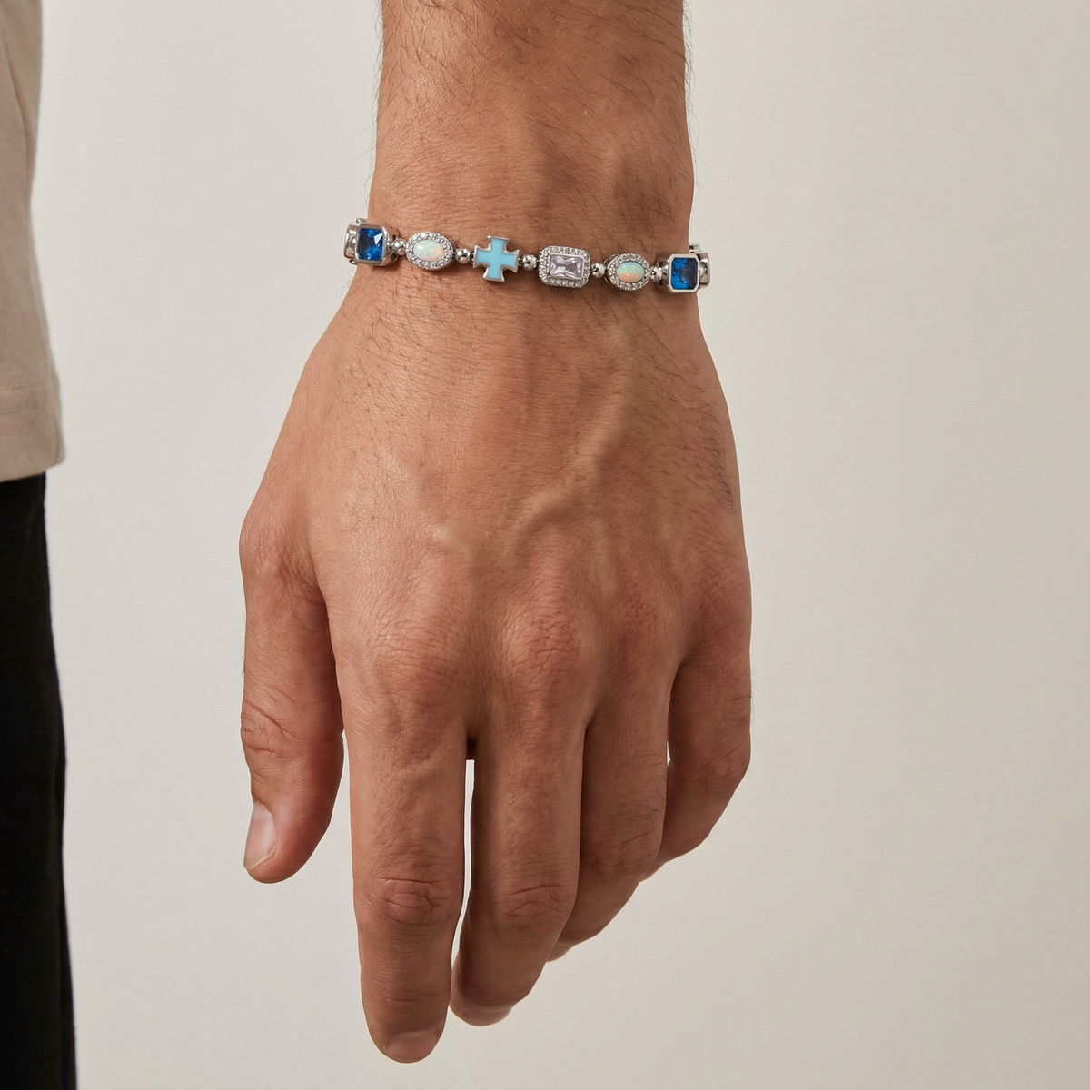 AVORA - CROSS & OPAN BRACELET