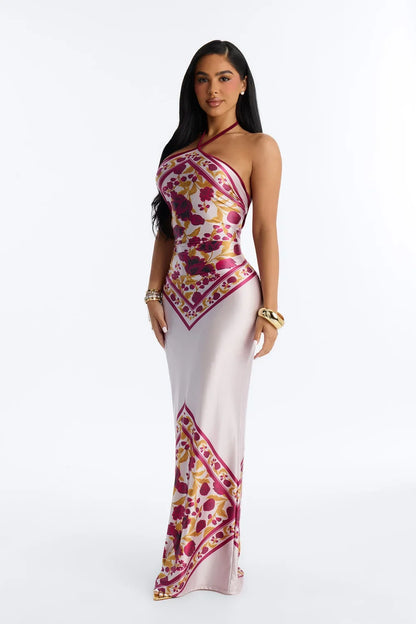 Louisa | Satin Maxi Dress