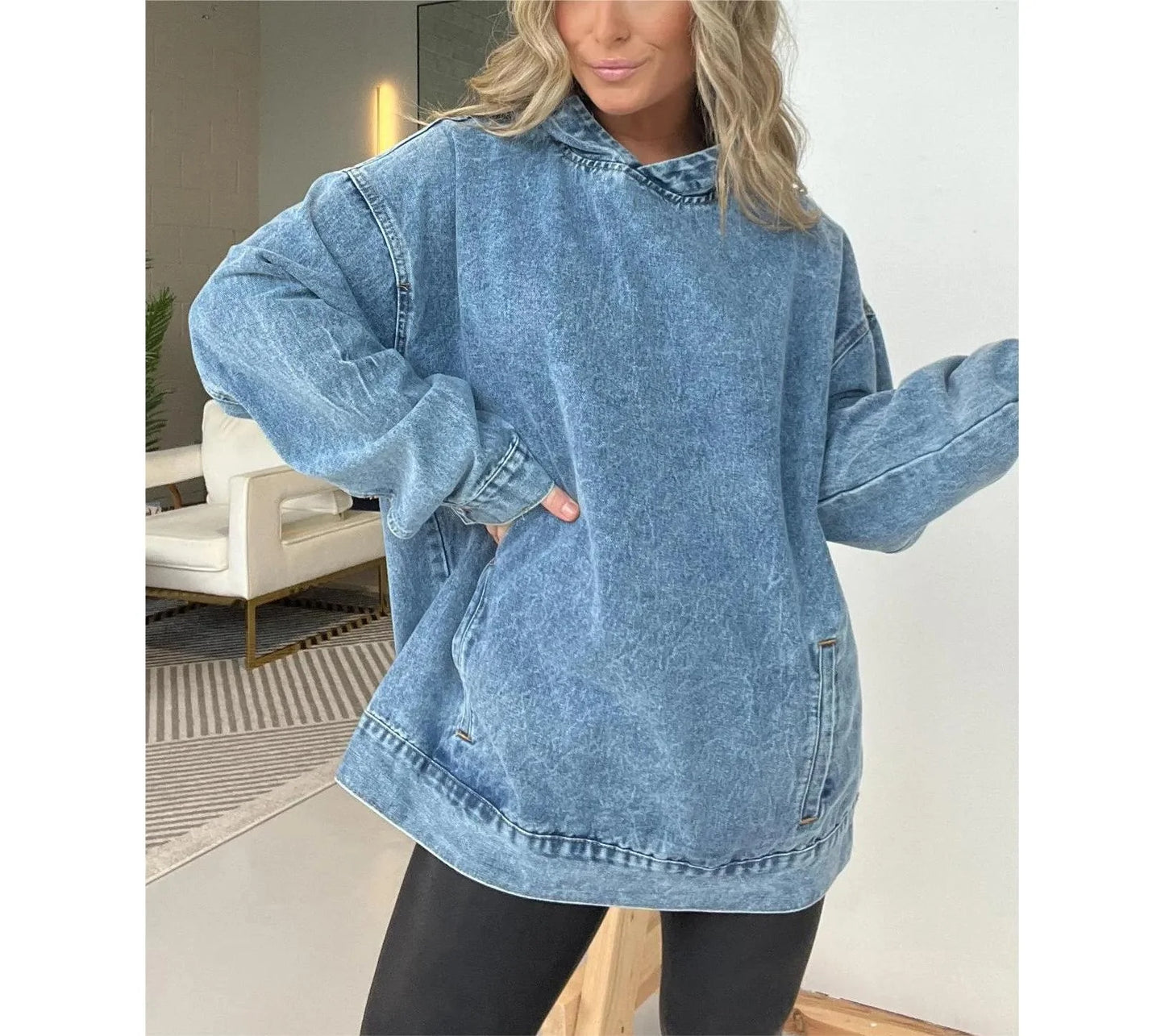 Avora Denim Hoodie