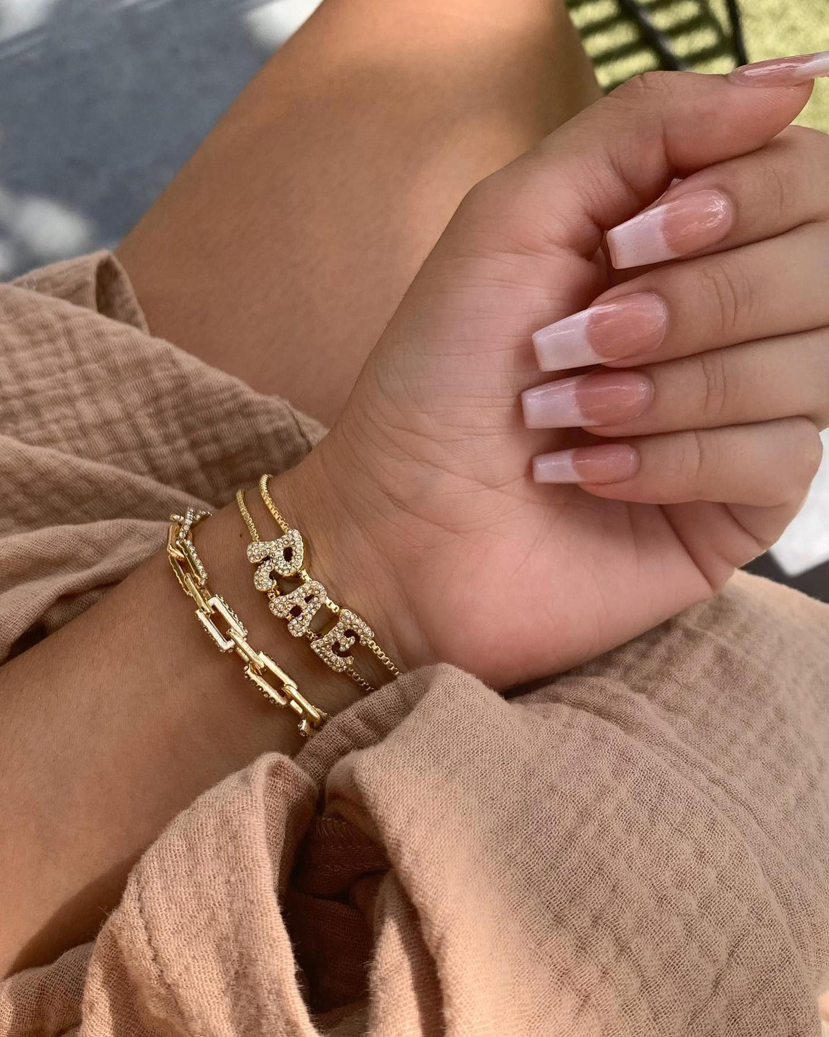 Bubble Initial Necklace