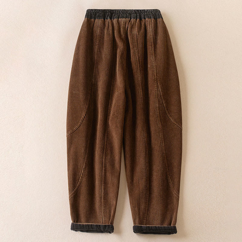 Thermal Fleece-Lined Harem Pants