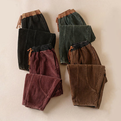 Thermal Fleece-Lined Harem Pants