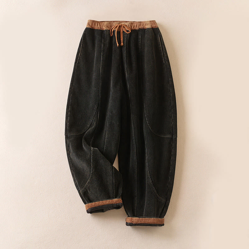 Thermal Fleece-Lined Harem Pants