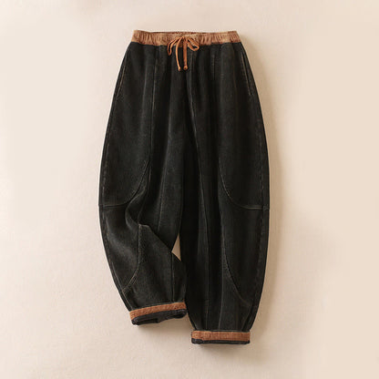 Thermal Fleece-Lined Harem Pants