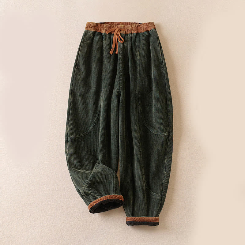 Thermal Fleece-Lined Harem Pants