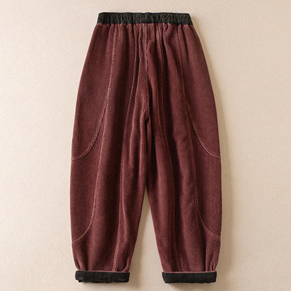 Thermal Fleece-Lined Harem Pants