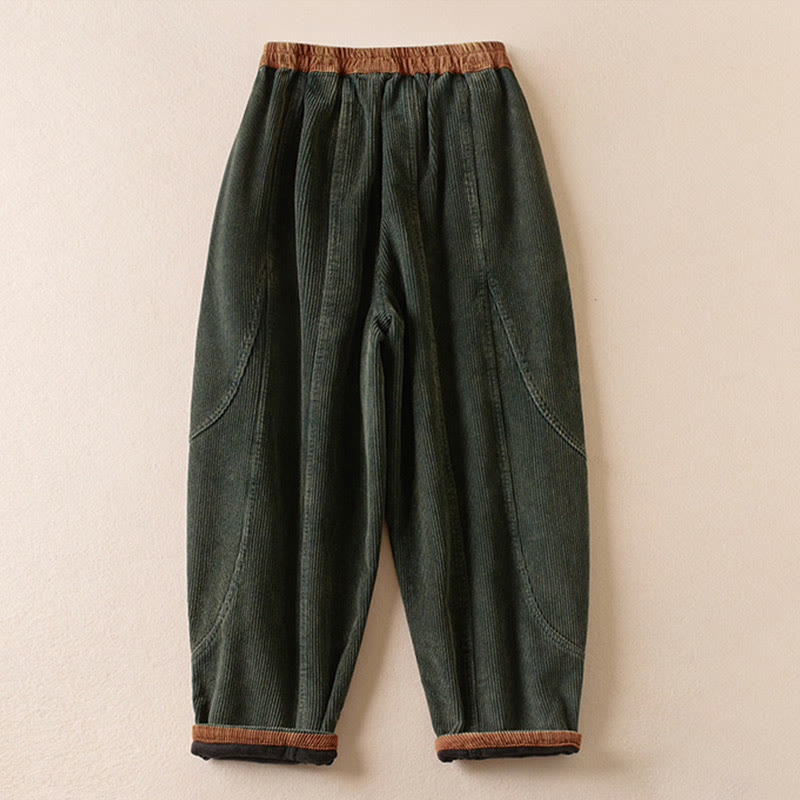 Thermal Fleece-Lined Harem Pants