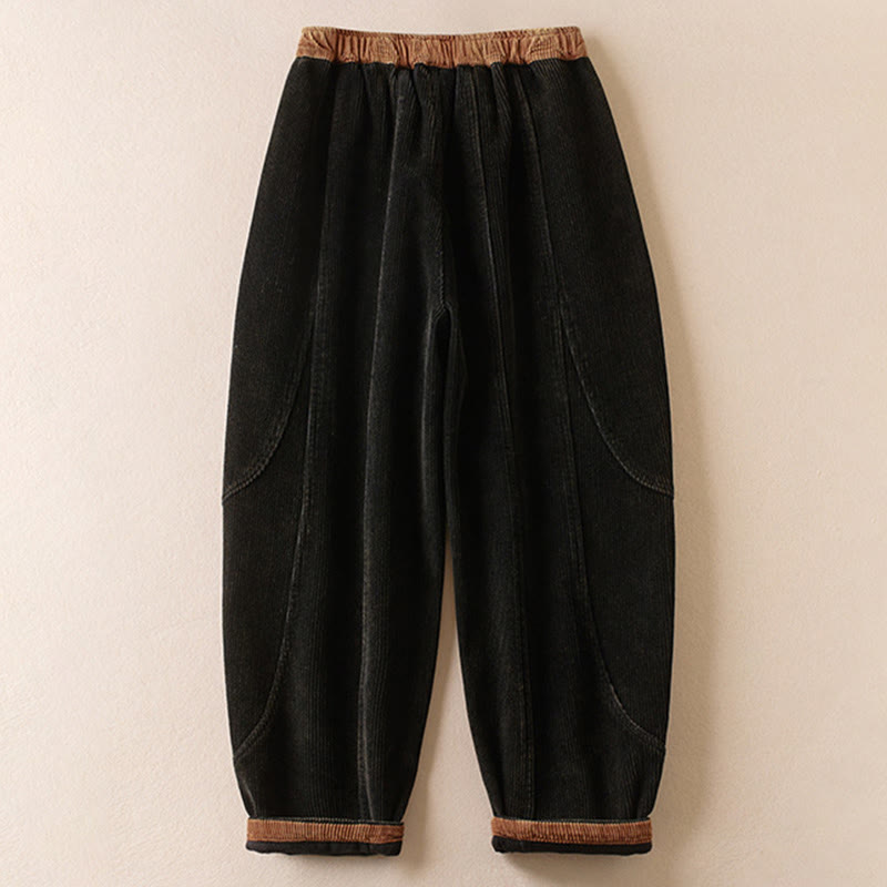 Thermal Fleece-Lined Harem Pants