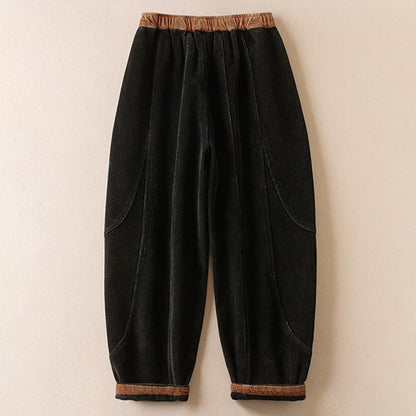 Thermal Fleece-Lined Harem Pants
