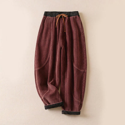 Thermal Fleece-Lined Harem Pants