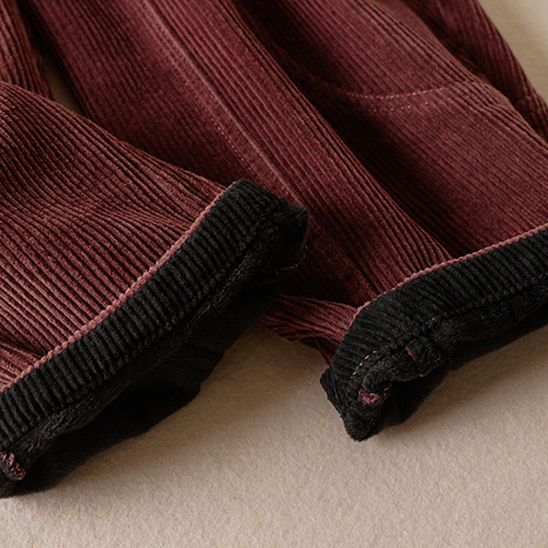 Thermal Fleece-Lined Harem Pants