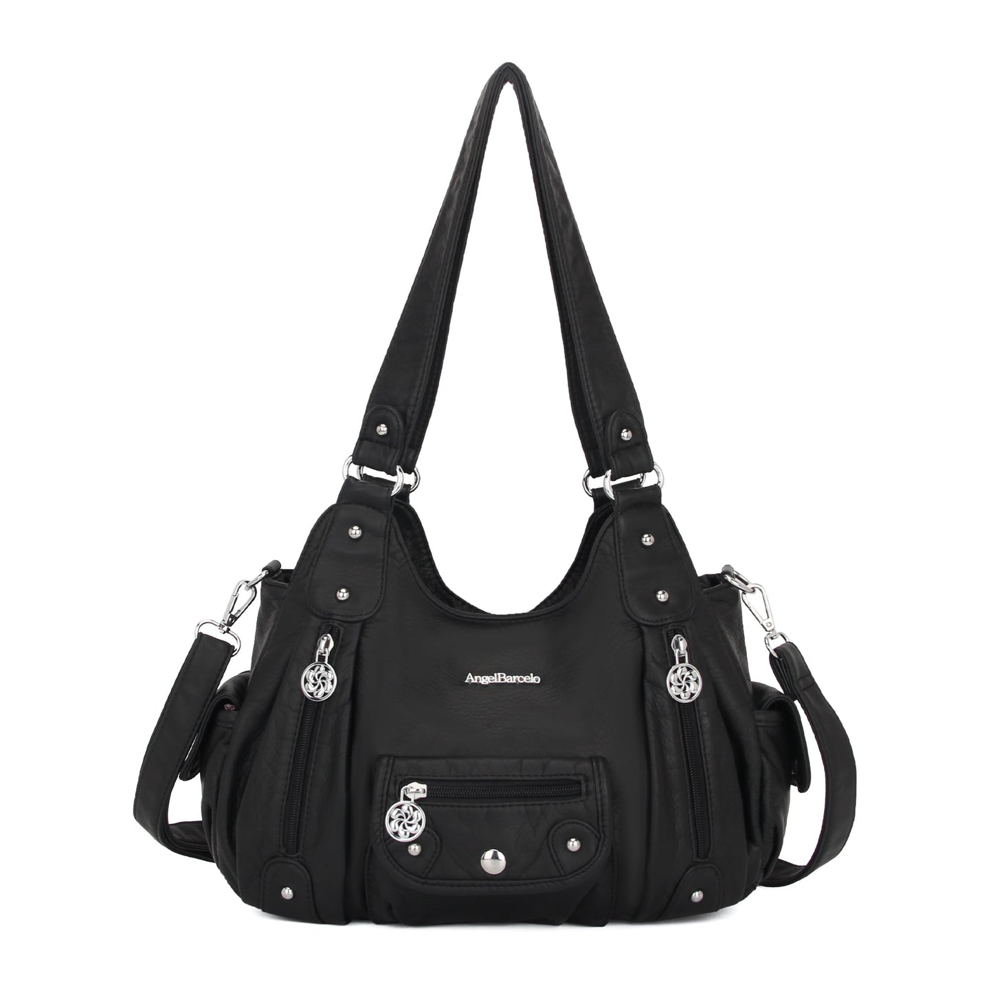 Women Shoulder Bag Handbag of Washed PU Leather
