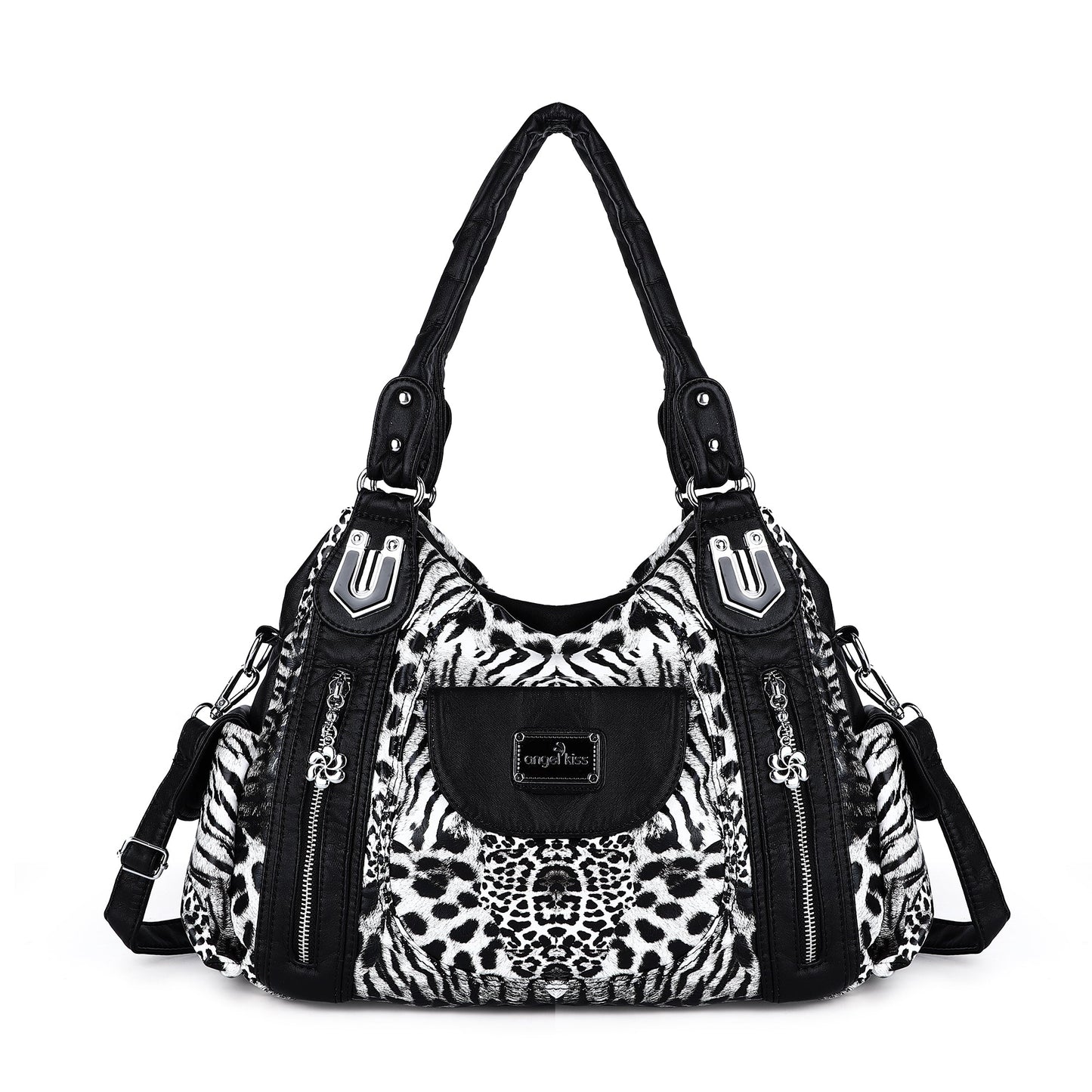 Women  handbag with High Quality Washed PU Multi-function Bag