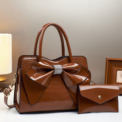 Avora™ Crocodile Bow Bucket Bag + Free Matching Purse