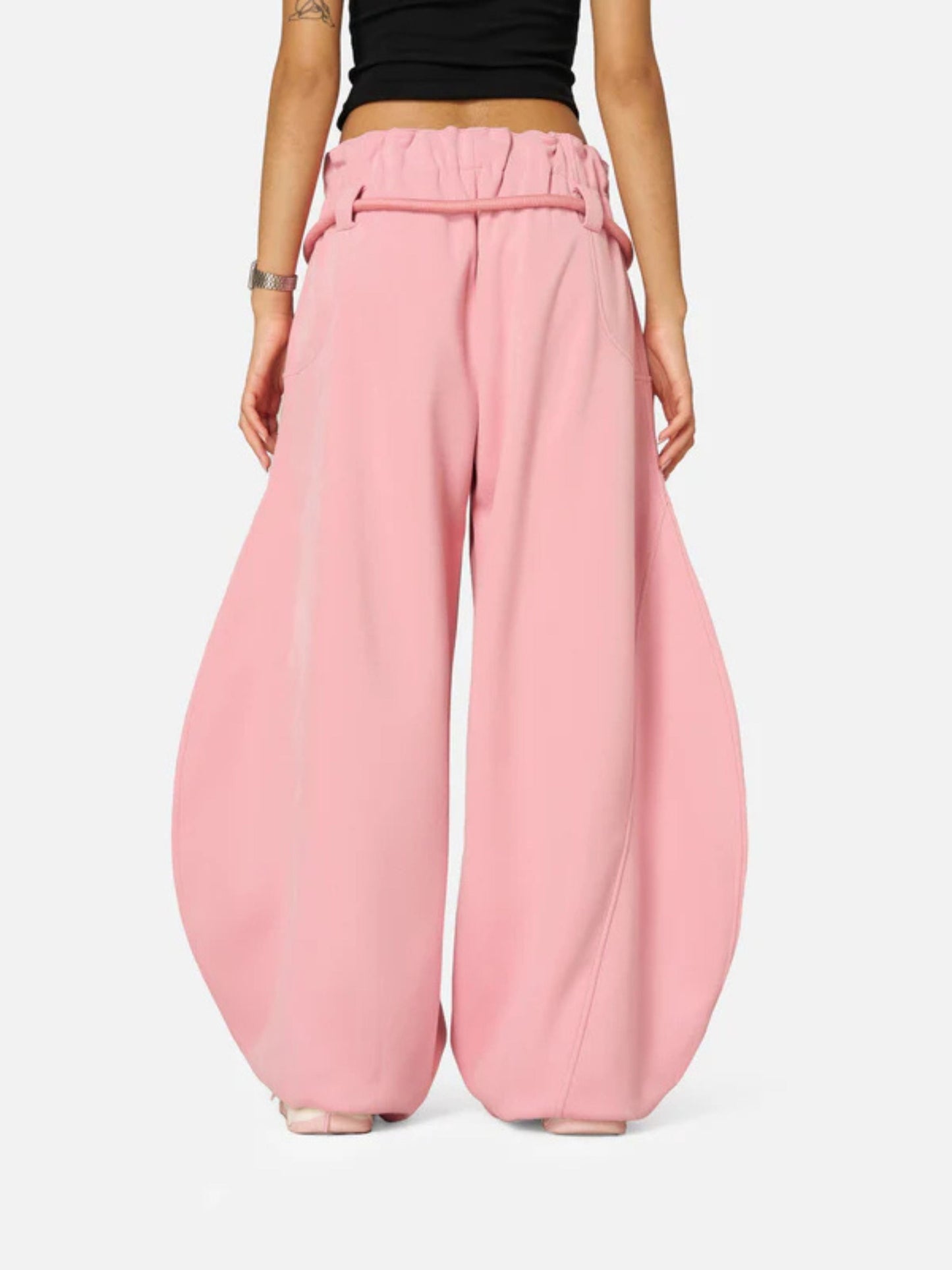 Stripe Baggy Barrel Sweatpants