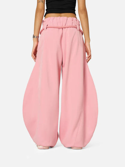 Stripe Baggy Barrel Sweatpants