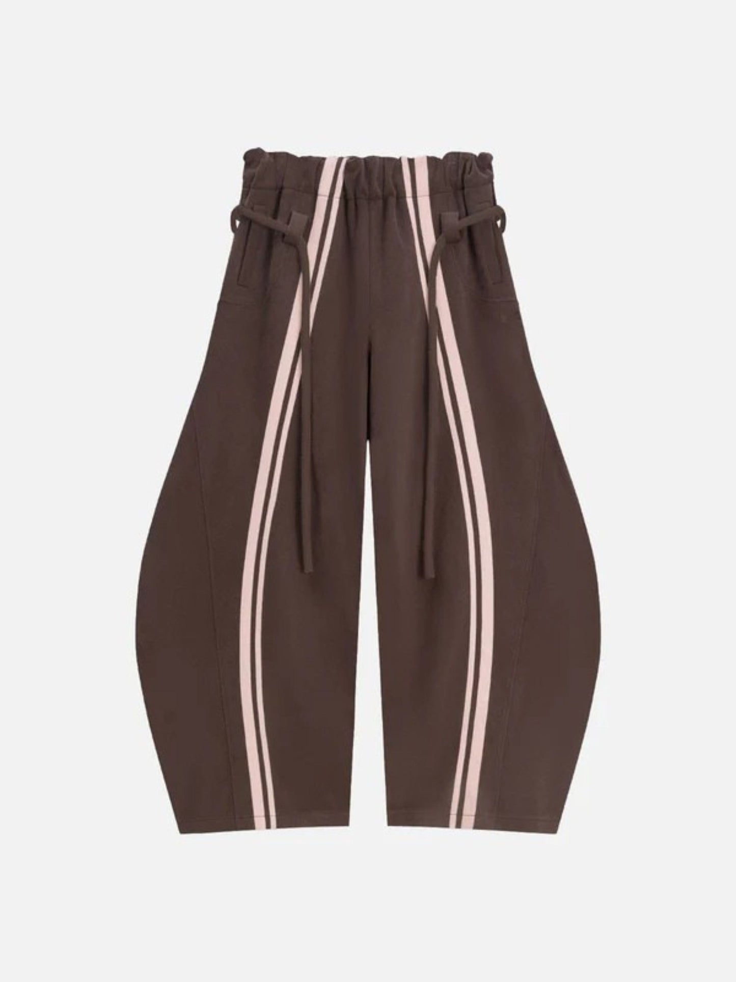 Stripe Baggy Barrel Sweatpants