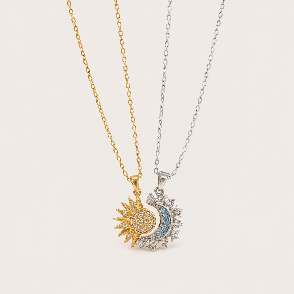 Selora Sun & Moon Necklace Set