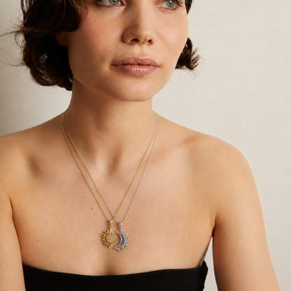 Selora Sun & Moon Necklace Set