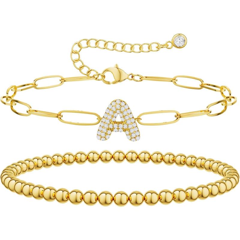 Avora™ Initial Bubble Bracelet Set