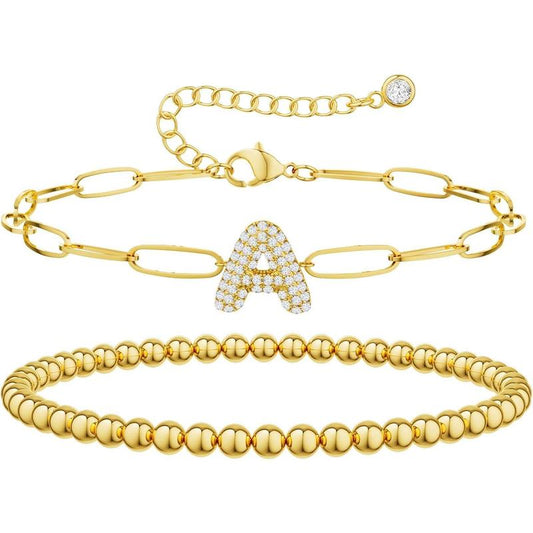 Avora™ Initial Bubble Bracelet Set