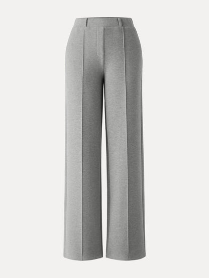 High Waisted Straight Leg Pull On Pant
