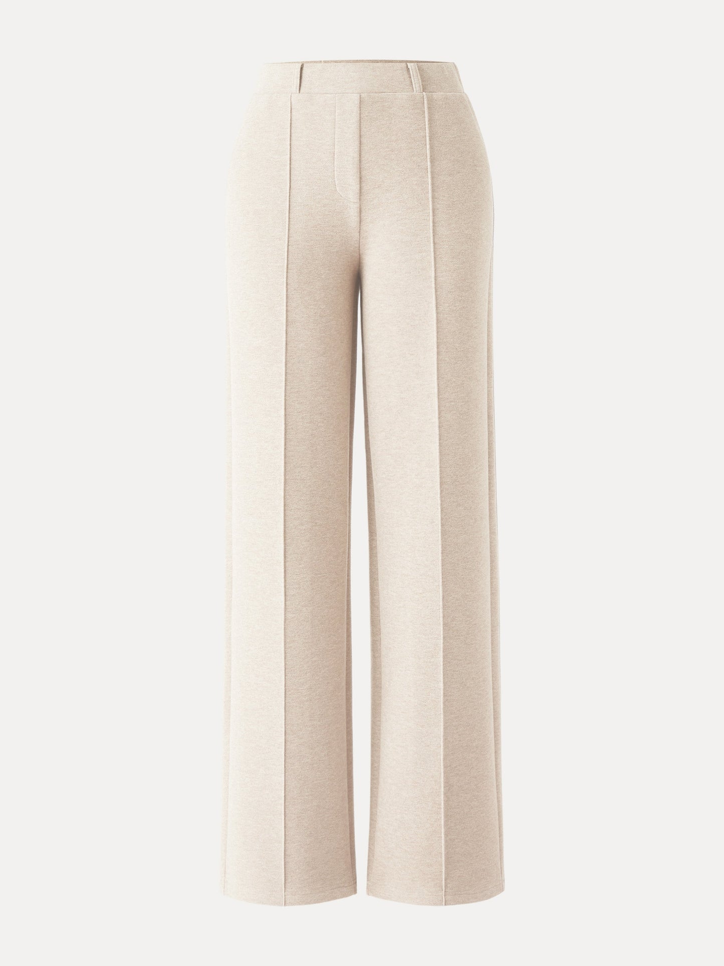 High Waisted Straight Leg Pull On Pant