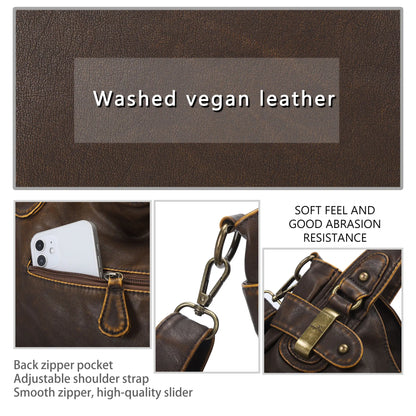 Versatile Women's Bag｜Soft Vegan Leather Multi-Pocket  Crossbody Shoulder