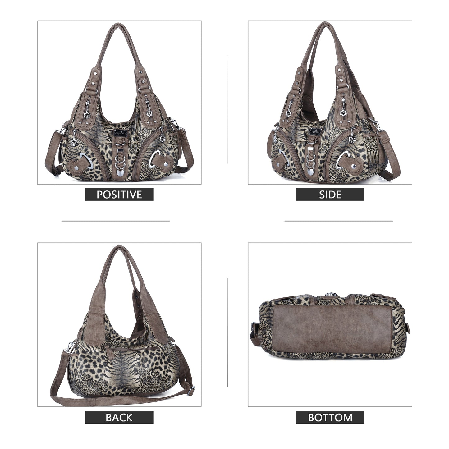 Urban Hobo Shoulder Handbag (Leopard Release)