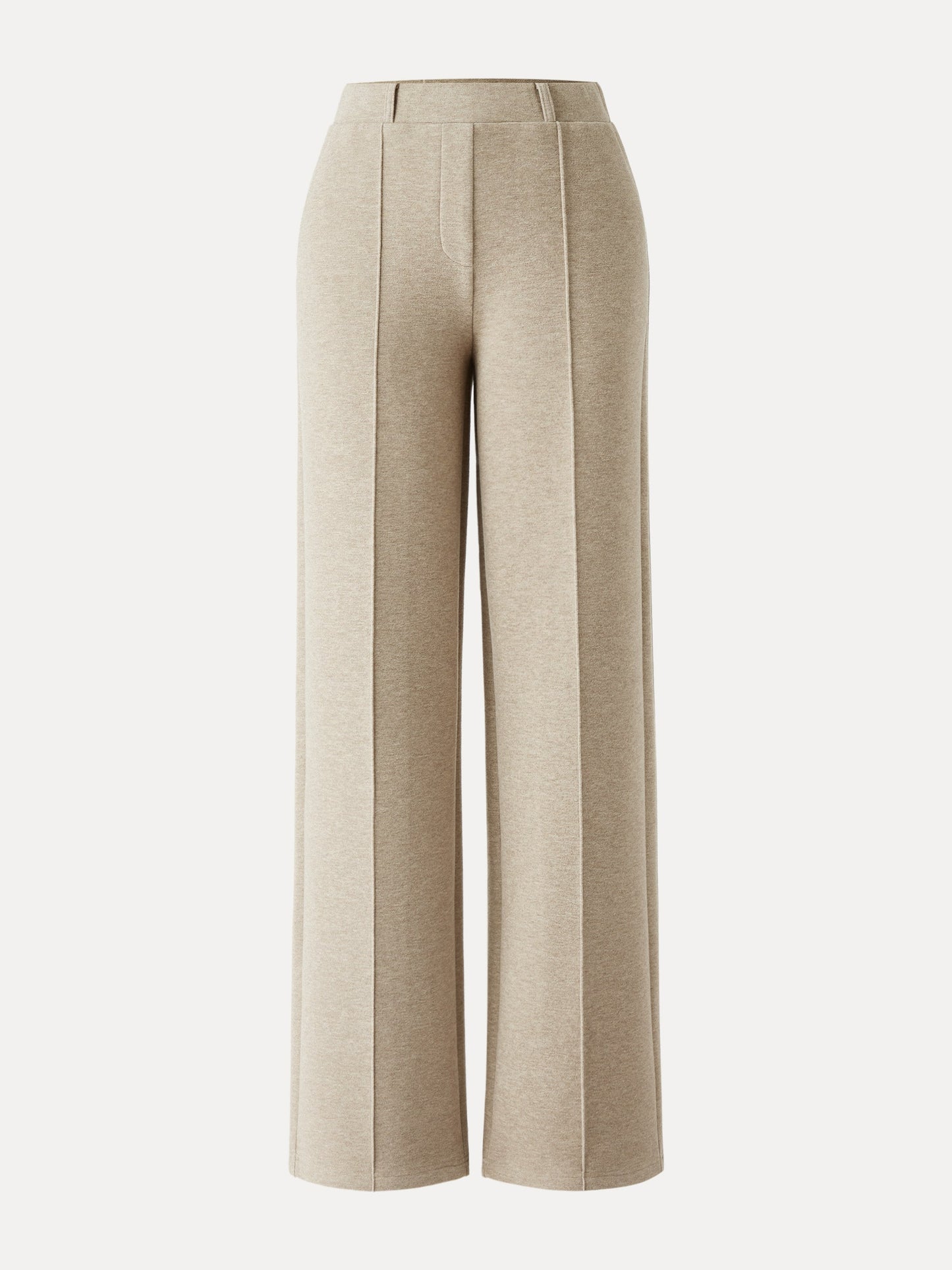 High Waisted Straight Leg Pull On Pant