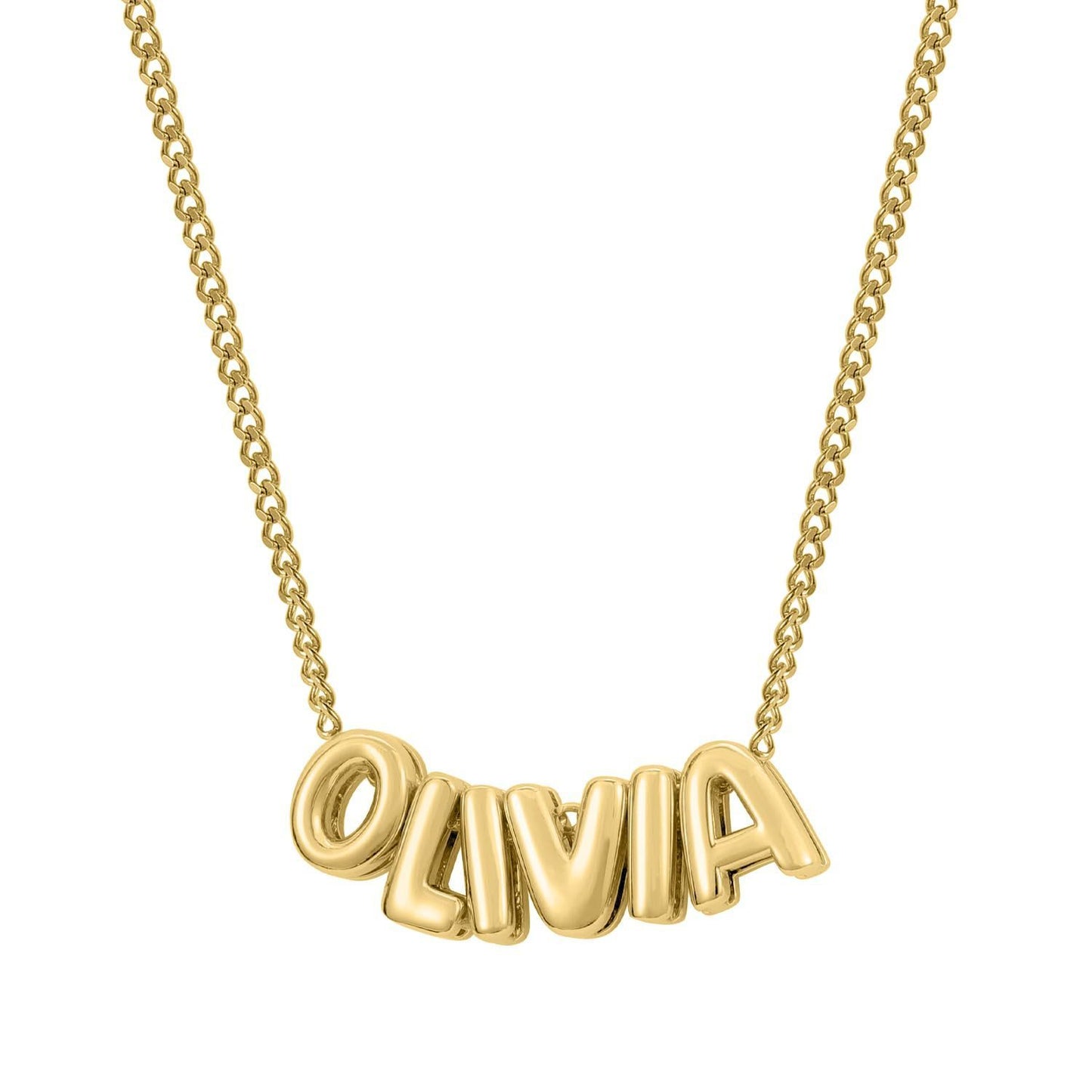 Custom name Bubble Necklace