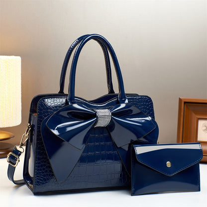 Avora™ Crocodile Bow Bucket Bag + Free Matching Purse