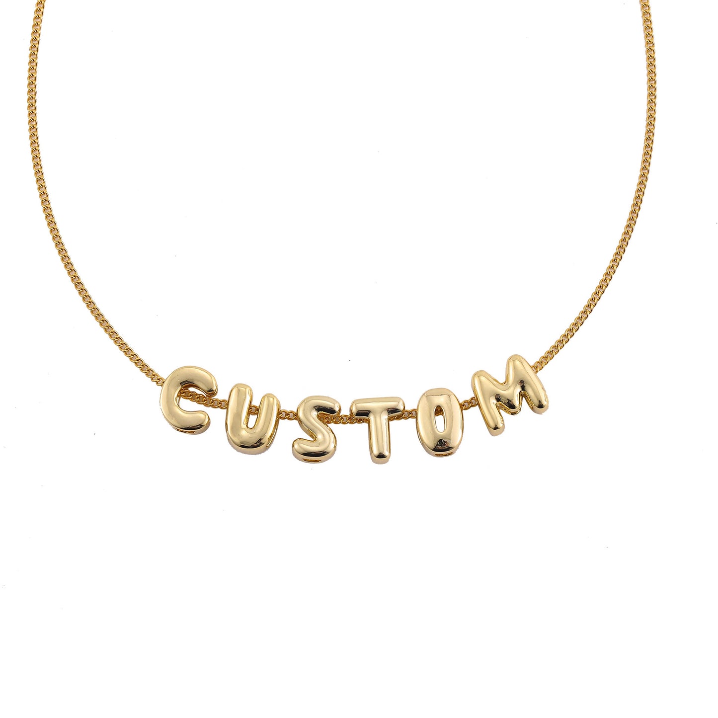 Custom name Bubble Necklace