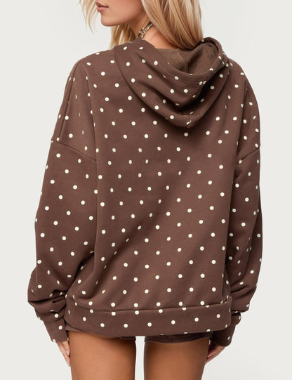 Polka Dot Hoodie and Sweatpants Set