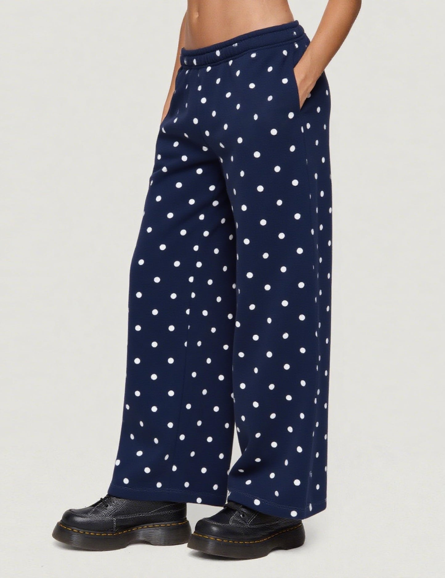 Polka Dot Hoodie and Sweatpants Set