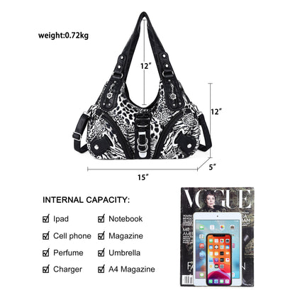 Urban Hobo Shoulder Handbag (Leopard Release)