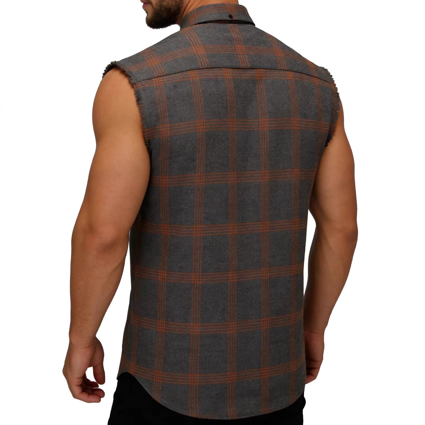 Retro Sleeveless Lapel Shirt