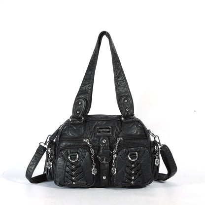 Washed Desigher Handbag For Women with Multi pockets