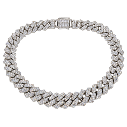 AVORA - ICED PRONG CUBAN CHAIN