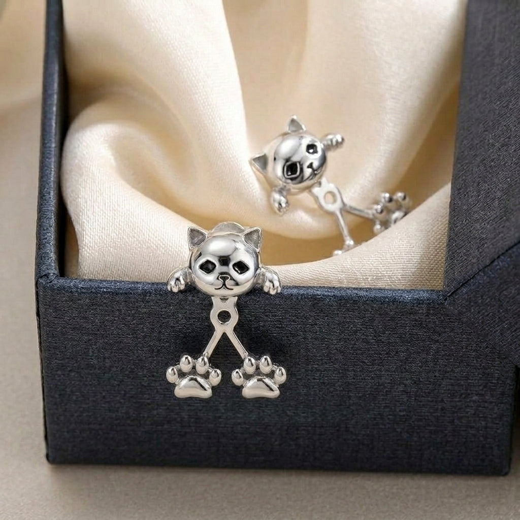 Quinsee | S925 Cat Earrings