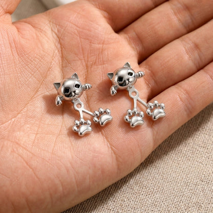 Quinsee | S925 Cat Earrings