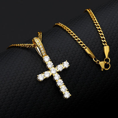 AVORA - ICED CROSS CHAIN