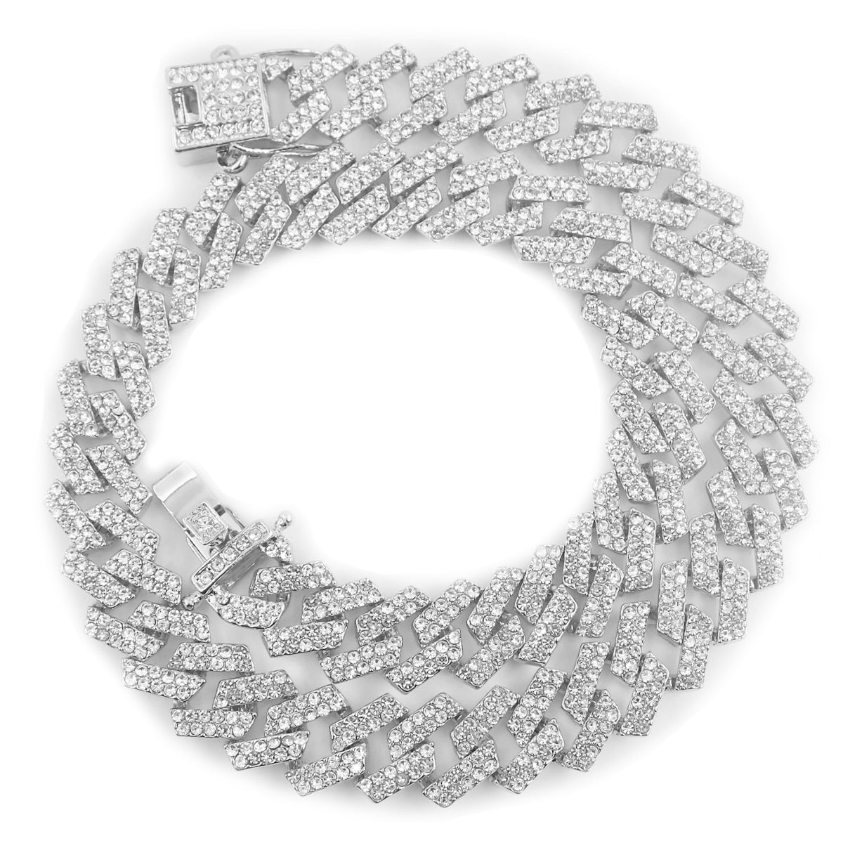 AVORA - ICED PRONG CUBAN CHAIN