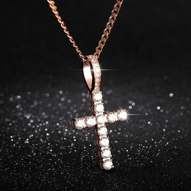 AVORA - ICED CROSS CHAIN