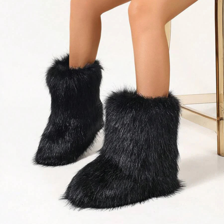 Fluffy Faux Furry Boots