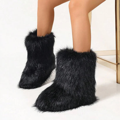 Fluffy Faux Furry Boots