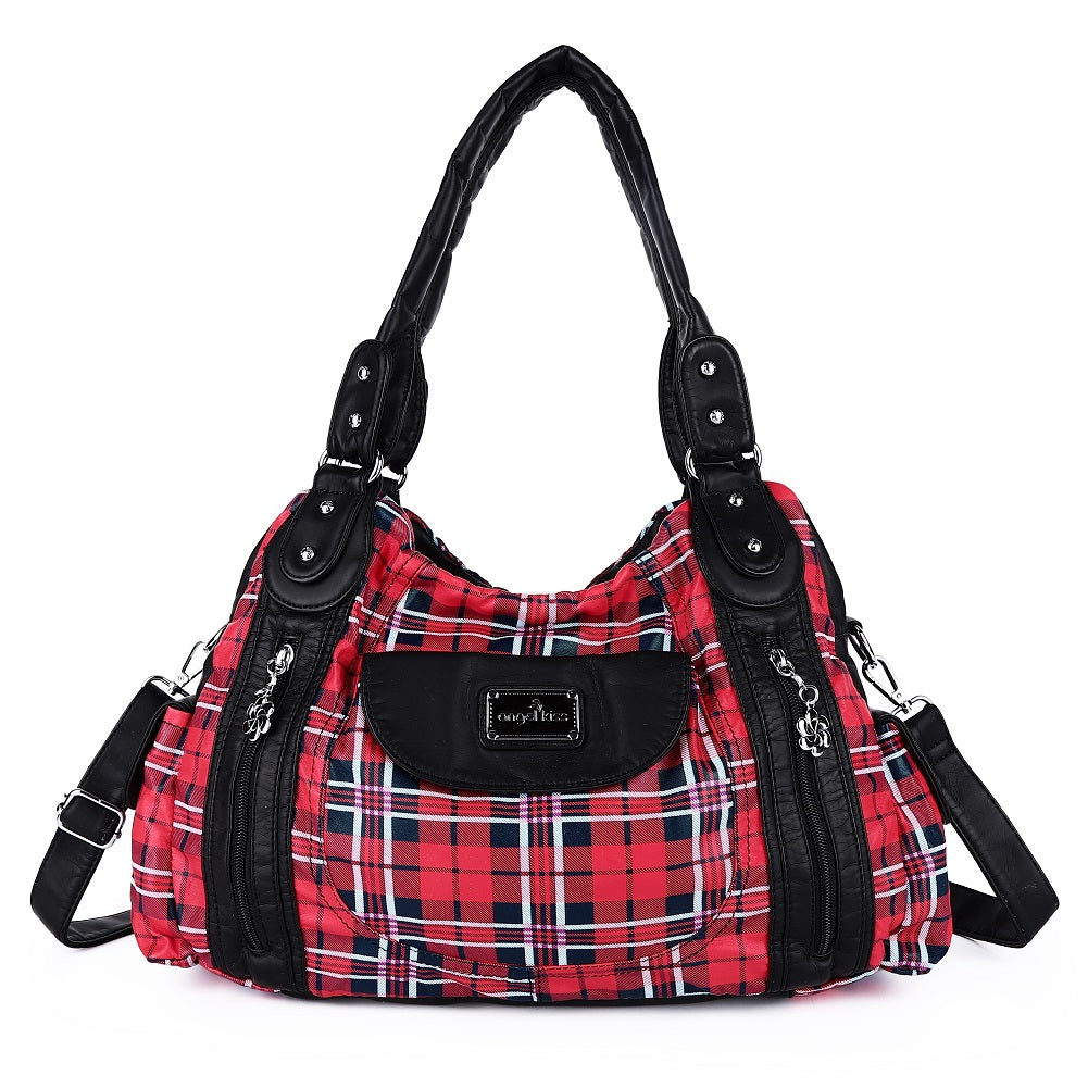 Women  handbag with High Quality Washed PU Multi-function Bag