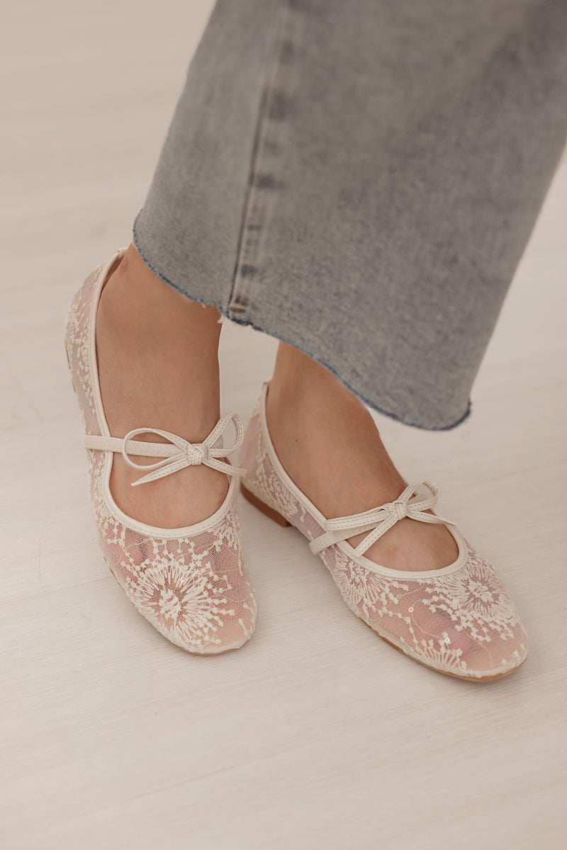 Avora™ Mirielle Embroidered Ribbon Flats