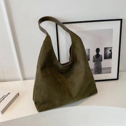Nalia Suede Hobo Bag